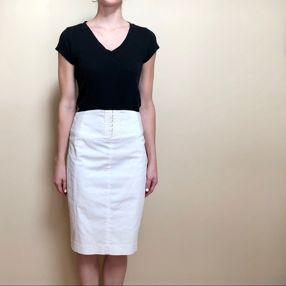 Express | white pencil skirt